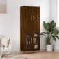 vidaXL Highboard Braun Eichen-Optik 69,5x34x180 cm Holzwerkstoff vidaXL Highboard Braun Eichen-Optik 69,5x34x180 cm Holzwerkstoff