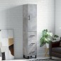 vidaXL Highboard Betongrau 34,5x34x180 cm Holzwerkstoff vidaXL Highboard Betongrau 34,5x34x180 cm Holzwerkstoff