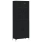 vidaXL Highboard Schwarz 69,5x34x180 cm Holzwerkstoff vidaXL Highboard Schwarz 69,5x34x180 cm Holzwerkstoff