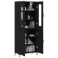 vidaXL Highboard Schwarz 69,5x34x180 cm Holzwerkstoff vidaXL Highboard Schwarz 69,5x34x180 cm Holzwerkstoff
