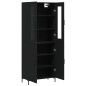 vidaXL Highboard Schwarz 69,5x34x180 cm Holzwerkstoff vidaXL Highboard Schwarz 69,5x34x180 cm Holzwerkstoff