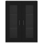 vidaXL Highboard Schwarz 69,5x34x180 cm Holzwerkstoff vidaXL Highboard Schwarz 69,5x34x180 cm Holzwerkstoff
