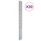 vidaXL Zaunpfosten 30 Stk. Silbern 220 cm Verzinkter Stahl vidaXL Zaunpfosten 30 Stk. Silbern 220 cm Verzinkter Stahl