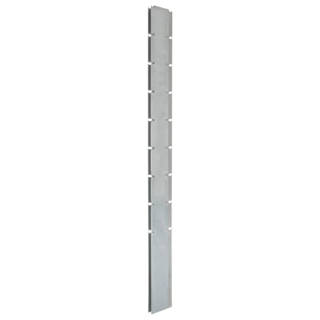 vidaXL Zaunpfosten 30 Stk. Silbern 220 cm Verzinkter Stahl