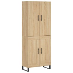 vidaXL Highboard Sonoma-Eiche 69,5x34x180 cm Holzwerkstoff