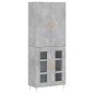 vidaXL Highboard Betongrau 69,5x34x180 cm Holzwerkstoff vidaXL Highboard Betongrau 69,5x34x180 cm Holzwerkstoff