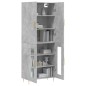 vidaXL Highboard Betongrau 69,5x34x180 cm Holzwerkstoff vidaXL Highboard Betongrau 69,5x34x180 cm Holzwerkstoff