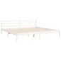 vidaXL Massivholzbett mit Kopfteil Weiß 200x200 cm vidaXL Massivholzbett mit Kopfteil Weiß 200x200 cm