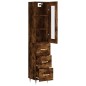 vidaXL Highboard Räuchereiche 34,5x34x180 cm Holzwerkstoff vidaXL Highboard Räuchereiche 34,5x34x180 cm Holzwerkstoff