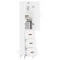 vidaXL Highboard Weiß 34,5x34x180 cm Holzwerkstoff vidaXL Highboard Weiß 34,5x34x180 cm Holzwerkstoff