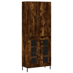 vidaXL Highboard Räuchereiche 69,5x34x180 cm Holzwerkstoff
