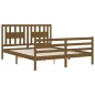 vidaXL Massivholzbett mit Kopfteil Honigbraun 160x200 cm vidaXL Massivholzbett mit Kopfteil Honigbraun 160x200 cm