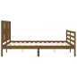 vidaXL Massivholzbett mit Kopfteil Honigbraun 160x200 cm vidaXL Massivholzbett mit Kopfteil Honigbraun 160x200 cm