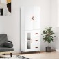 vidaXL Highboard Hochglanz-Weiß 69,5x34x180 cm Holzwerkstoff vidaXL Highboard Hochglanz-Weiß 69,5x34x180 cm Holzwerkstoff