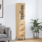 vidaXL Highboard Sonoma-Eiche 34,5x34x180 cm Holzwerkstoff vidaXL Highboard Sonoma-Eiche 34,5x34x180 cm Holzwerkstoff