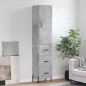 vidaXL Highboard Betongrau 34,5x34x180 cm Holzwerkstoff vidaXL Highboard Betongrau 34,5x34x180 cm Holzwerkstoff