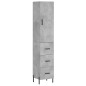 vidaXL Highboard Betongrau 34,5x34x180 cm Holzwerkstoff vidaXL Highboard Betongrau 34,5x34x180 cm Holzwerkstoff