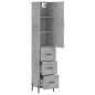 vidaXL Highboard Betongrau 34,5x34x180 cm Holzwerkstoff vidaXL Highboard Betongrau 34,5x34x180 cm Holzwerkstoff