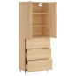 vidaXL Highboard Sonoma-Eiche 69,5x34x180 cm Holzwerkstoff vidaXL Highboard Sonoma-Eiche 69,5x34x180 cm Holzwerkstoff