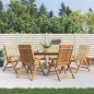 vidaXL Gartenstühle mit Kissen 6 Stk. Massivholz Teak vidaXL Gartenstühle mit Kissen 6 Stk. Massivholz Teak