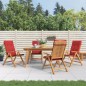 vidaXL Gartenstühle mit Kissen 4 Stk. Massivholz Teak vidaXL Gartenstühle mit Kissen 4 Stk. Massivholz Teak
