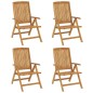 vidaXL Gartenstühle mit Kissen 4 Stk. Massivholz Teak vidaXL Gartenstühle mit Kissen 4 Stk. Massivholz Teak