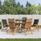 vidaXL Gartenstühle mit Kissen 6 Stk. Massivholz Teak vidaXL Gartenstühle mit Kissen 6 Stk. Massivholz Teak