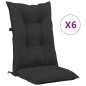 vidaXL Gartenstühle mit Kissen 6 Stk. Massivholz Teak vidaXL Gartenstühle mit Kissen 6 Stk. Massivholz Teak