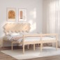 vidaXL Massivholzbett mit Kopfteil 140x190 cm vidaXL Massivholzbett mit Kopfteil 140x190 cm
