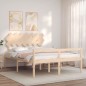 vidaXL Massivholzbett mit Kopfteil 140x190 cm vidaXL Massivholzbett mit Kopfteil 140x190 cm