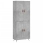 vidaXL Highboard Betongrau 69,5x34x180 cm Holzwerkstoff vidaXL Highboard Betongrau 69,5x34x180 cm Holzwerkstoff