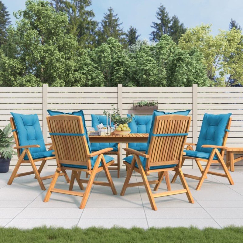vidaXL Gartenstühle mit Kissen 6 Stk. Massivholz Teak vidaXL Gartenstühle mit Kissen 6 Stk. Massivholz Teak