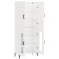 vidaXL Highboard Hochglanz-Weiß 69,5x34x180 cm Holzwerkstoff vidaXL Highboard Hochglanz-Weiß 69,5x34x180 cm Holzwerkstoff