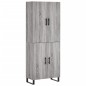 Highboard Grau Sonoma 69,5x34x180 cm Holzwerkstoff Highboard Grau Sonoma 69,5x34x180 cm Holzwerkstoff