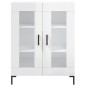 vidaXL Highboard Hochglanz-Weiß 69,5x34x180 cm Holzwerkstoff vidaXL Highboard Hochglanz-Weiß 69,5x34x180 cm Holzwerkstoff