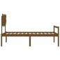 vidaXL Massivholzbett mit Kopfteil Honigbraun 100x200 cm vidaXL Massivholzbett mit Kopfteil Honigbraun 100x200 cm