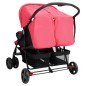 Zwillingskinderwagen Rot Stahl Zwillingskinderwagen Rot Stahl