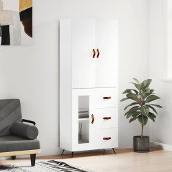 vidaXL Highboard Weiß 69,5x34x180 cm Holzwerkstoff