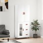 vidaXL Highboard Weiß 69,5x34x180 cm Holzwerkstoff vidaXL Highboard Weiß 69,5x34x180 cm Holzwerkstoff