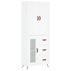 vidaXL Highboard Weiß 69,5x34x180 cm Holzwerkstoff