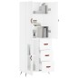 vidaXL Highboard Weiß 69,5x34x180 cm Holzwerkstoff vidaXL Highboard Weiß 69,5x34x180 cm Holzwerkstoff