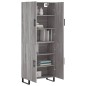 Highboard Grau Sonoma 69,5x34x180 cm Holzwerkstoff Highboard Grau Sonoma 69,5x34x180 cm Holzwerkstoff