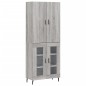 vidaXL Highboard Grau Sonoma 69,5x34x180 cm Holzwerkstoff vidaXL Highboard Grau Sonoma 69,5x34x180 cm Holzwerkstoff