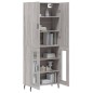 vidaXL Highboard Grau Sonoma 69,5x34x180 cm Holzwerkstoff vidaXL Highboard Grau Sonoma 69,5x34x180 cm Holzwerkstoff