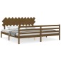 vidaXL Massivholzbett mit Kopfteil Honigbraun 200x200 cm vidaXL Massivholzbett mit Kopfteil Honigbraun 200x200 cm