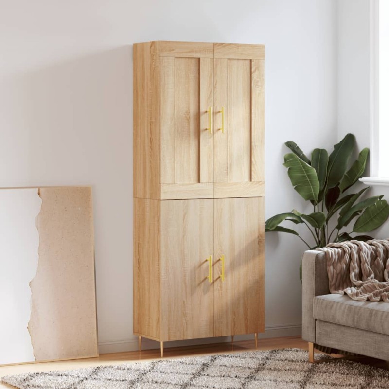vidaXL Highboard Sonoma-Eiche 69,5x34x180 cm Holzwerkstoff vidaXL Highboard Sonoma-Eiche 69,5x34x180 cm Holzwerkstoff