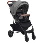 3-in-1 Kinderwagen Hellgrau Stahl 3-in-1 Kinderwagen Hellgrau Stahl