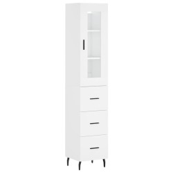 vidaXL Highboard Weiß 34,5x34x180 cm Holzwerkstoff