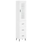 vidaXL Highboard Weiß 34,5x34x180 cm Holzwerkstoff vidaXL Highboard Weiß 34,5x34x180 cm Holzwerkstoff