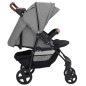 3-in-1 Kinderwagen Hellgrau Stahl 3-in-1 Kinderwagen Hellgrau Stahl